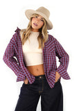 Camicia Donna a Quadri Tartan Stile Urban