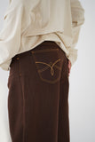 Jeans ballon MISSBONBON in Denim Gamba Larga