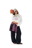 Jeans ballon MISSBONBON in Denim Gamba Larga