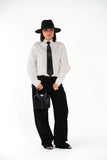 Camicia Bianca 100% Cotone Oversize Taglio Sartoriale