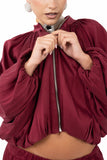 COORDINATO ALICE BORDEAUX DUE PEZZI JUSTWEST TAGLIA UNICA