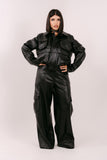 COORDINATO MADISON ECOPELLE NERO LUMINA