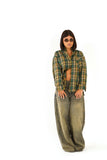 Camicia Donna a Quadri Tartan Stile Urban