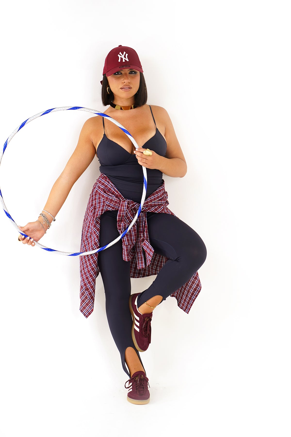 Top donna a bretelline con coppa preformata elasticizzato Lumina