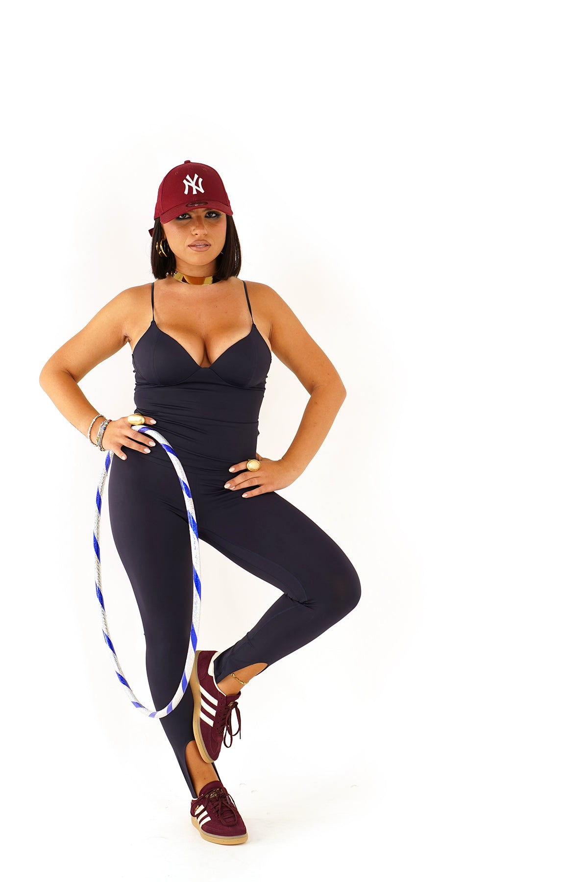 Top donna a bretelline con coppa preformata elasticizzato Lumina