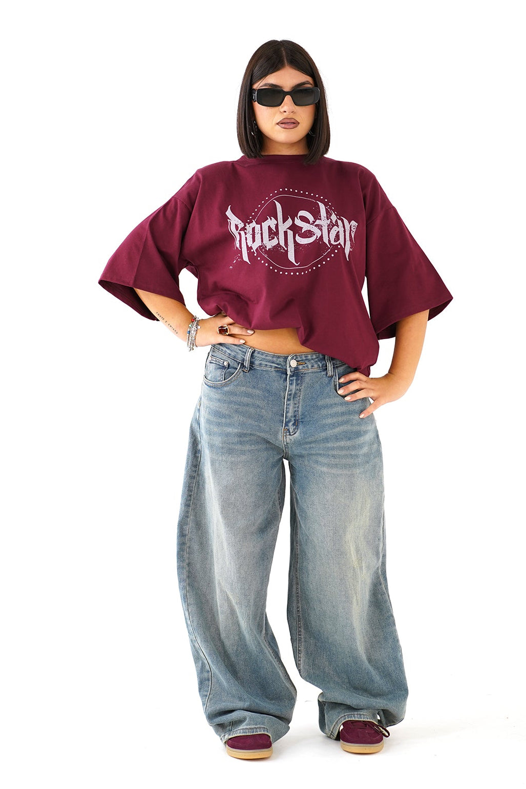 JEANS BALLON CLEO DENIM CHIARO