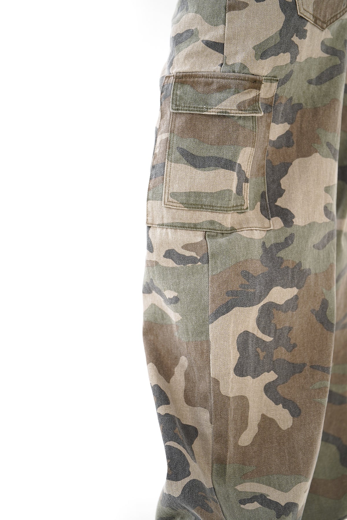 JEANS CARGO GWEN MILITARE WIDELEG