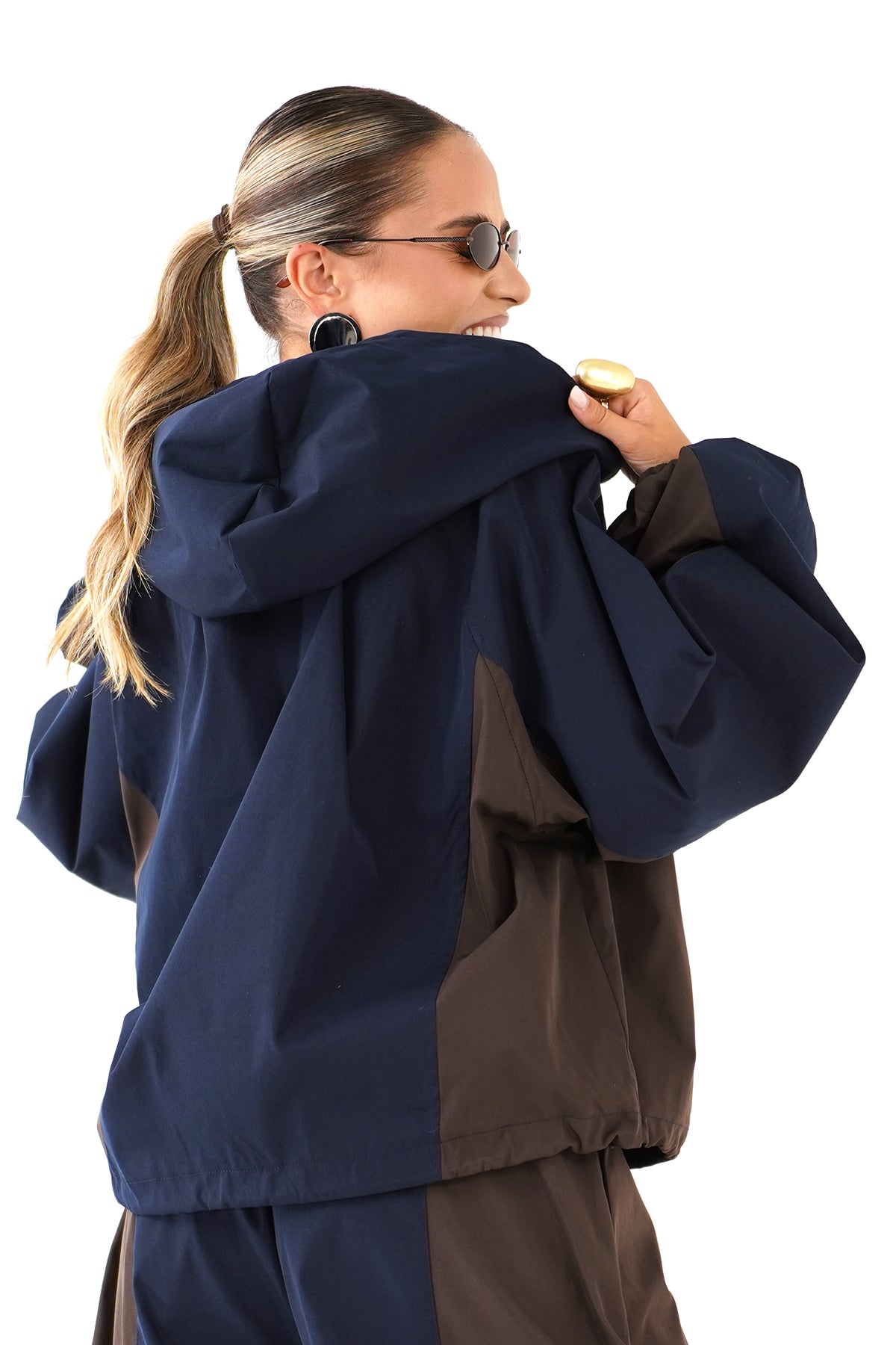 TUTA ARTEMIS BLU NOTTE MARRONE