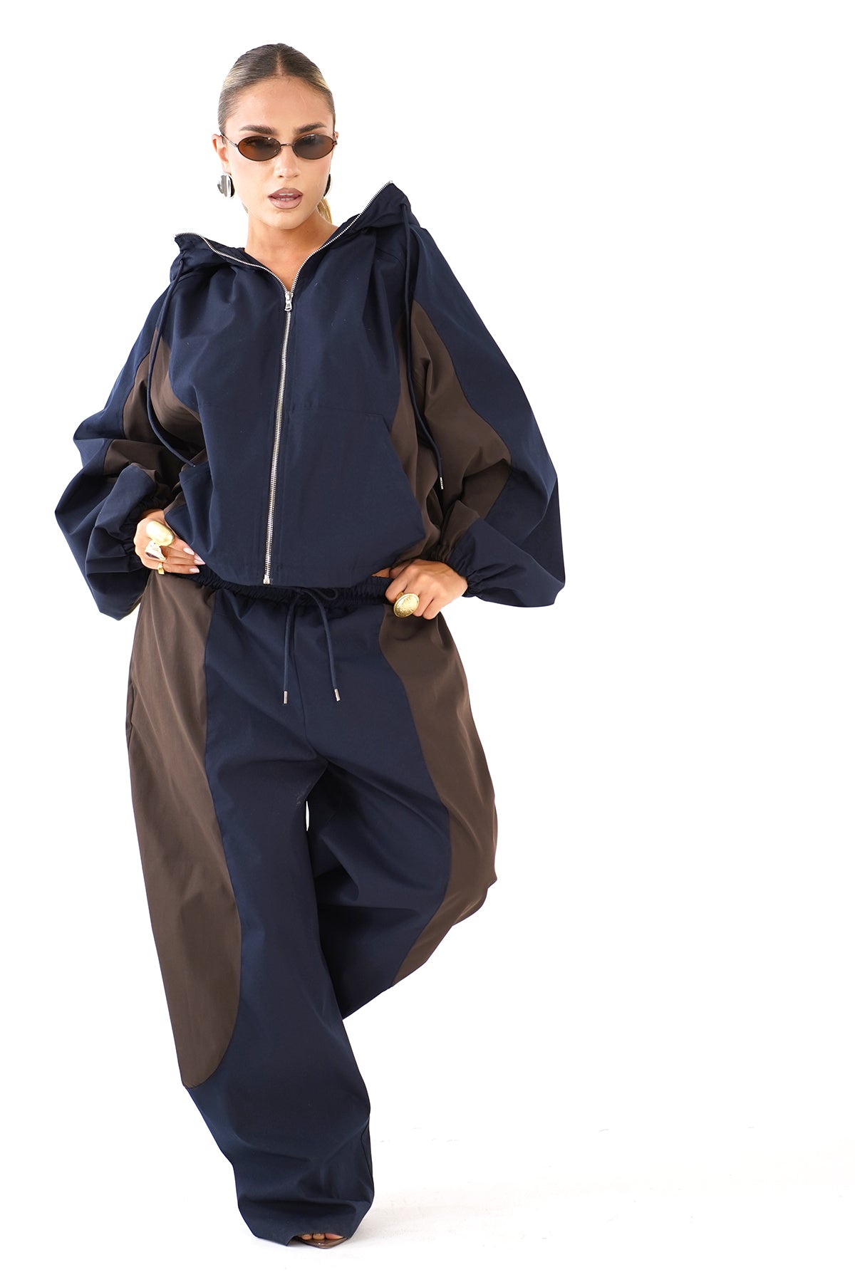 TUTA ARTEMIS BLU NOTTE MARRONE