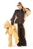 GIUBBOTTO VENERE MARRONE BEIGE  CON CAPPUCCIO LUMINA