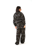 FELPA AVA GRIGIO MILITARE CON MEZZA ZIP LUMINA