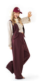 GILET HELENA BORDEAUX SARTORIALE MONOPETTO