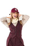 COORDINATO LUNA SARTORIALE BORDEAUX GILET E PANTALONE