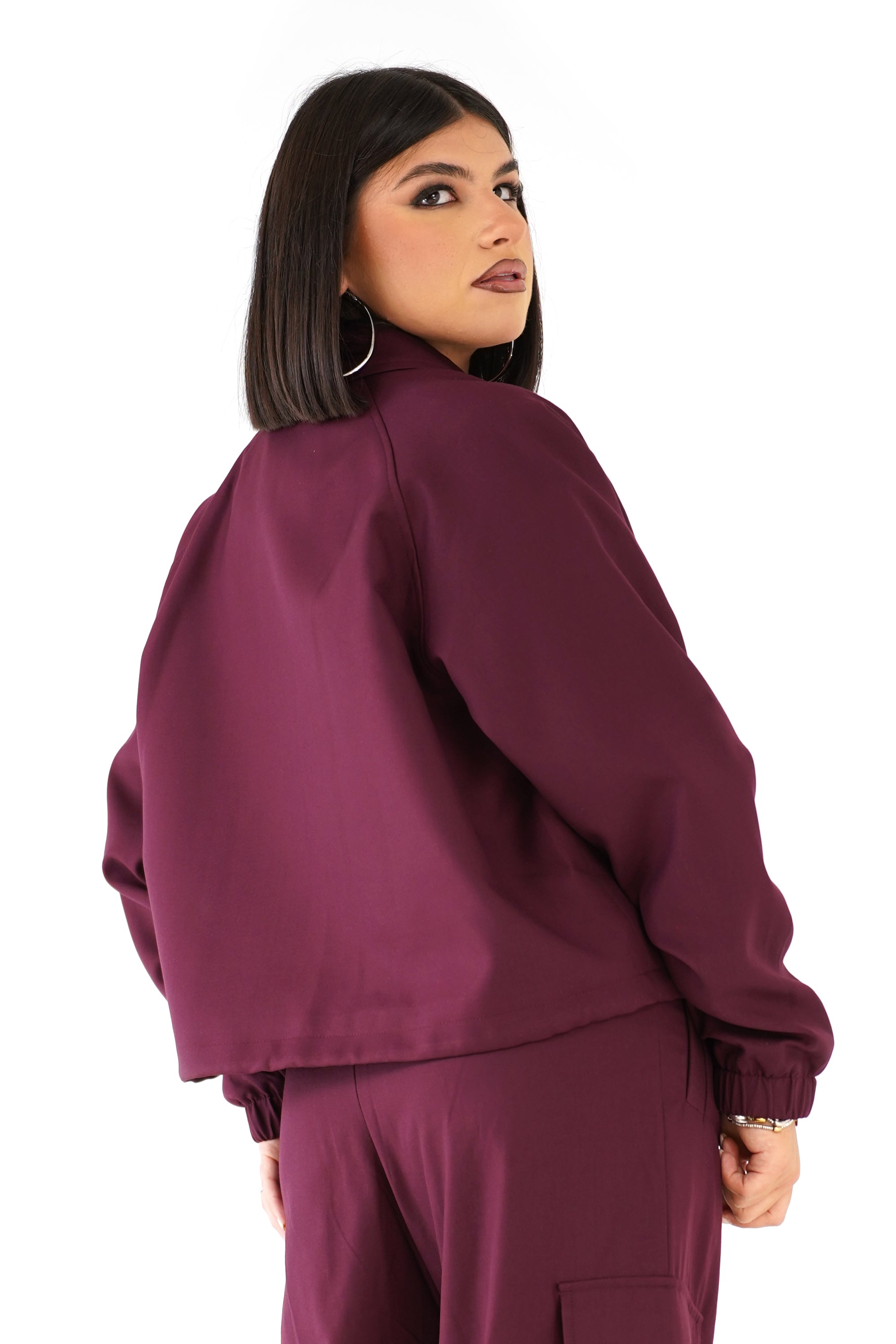 GIUBBOTTINO LUMINA REBEL BORDEAUX CON TASCONI