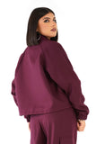 GIUBBOTTINO LUMINA REBEL BORDEAUX CON TASCONI