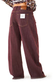 JEANS PATTY BORDEAUX BALLOON FIT GAMBA LARGA