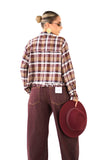 JEANS PATTY BORDEAUX BALLOON FIT GAMBA LARGA