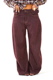 JEANS PATTY BORDEAUX BALLOON FIT GAMBA LARGA