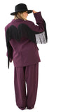 TAILLEUR SKYLER BORDEAUX SARTORIALE BLAZER FRANGE E PANTALONE