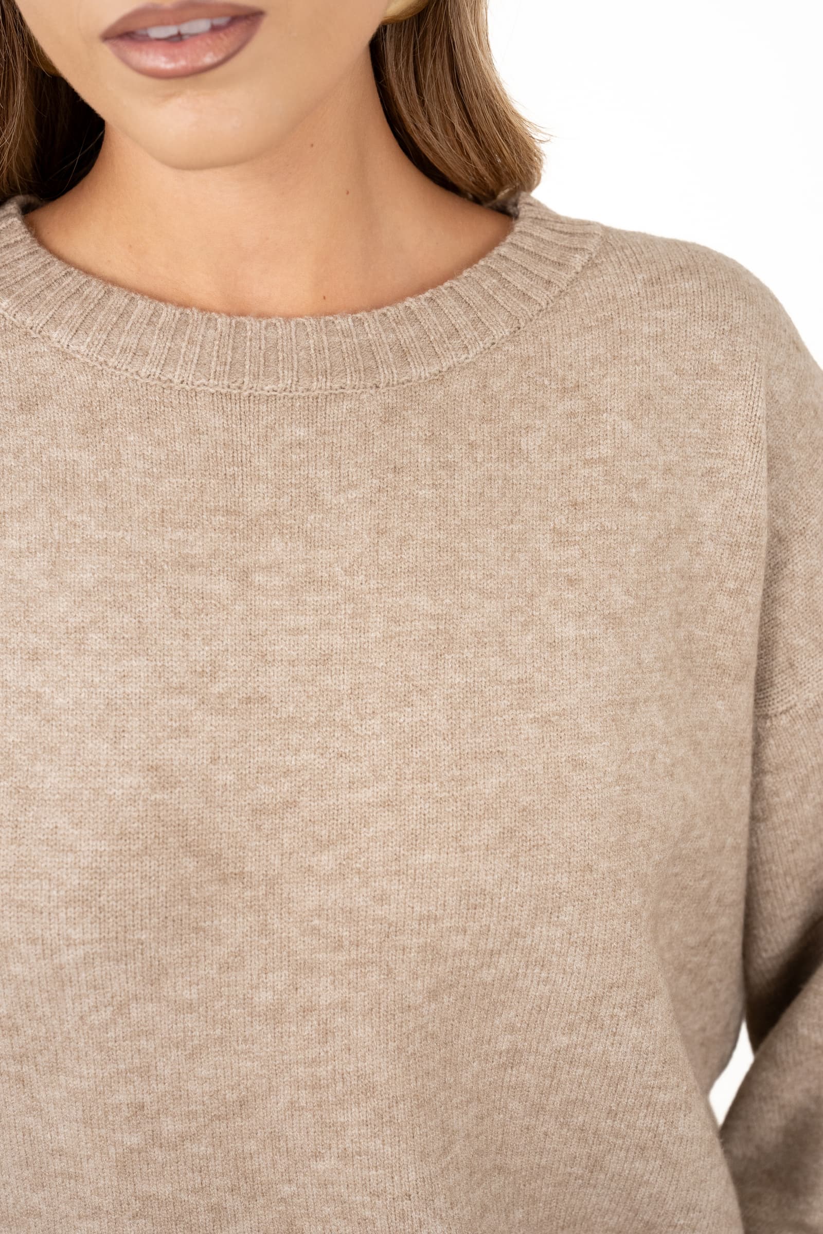 MAGLIONCINO SLOANE TORTORA BASIC TAGLIA UNICA