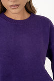 MAGLIONCINO SLOANE VIOLA BASIC TAGLIA UNICA