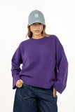 MAGLIONCINO SLOANE VIOLA BASIC TAGLIA UNICA