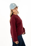 MAGLIONCINO SLOANE BORDEAUX BASIC TAGLIA UNICA