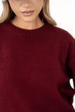 MAGLIONCINO SLOANE BORDEAUX BASIC TAGLIA UNICA