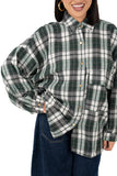 CAMICIA CHELSEA VERDE A QUADRI TAGLIA UNICA