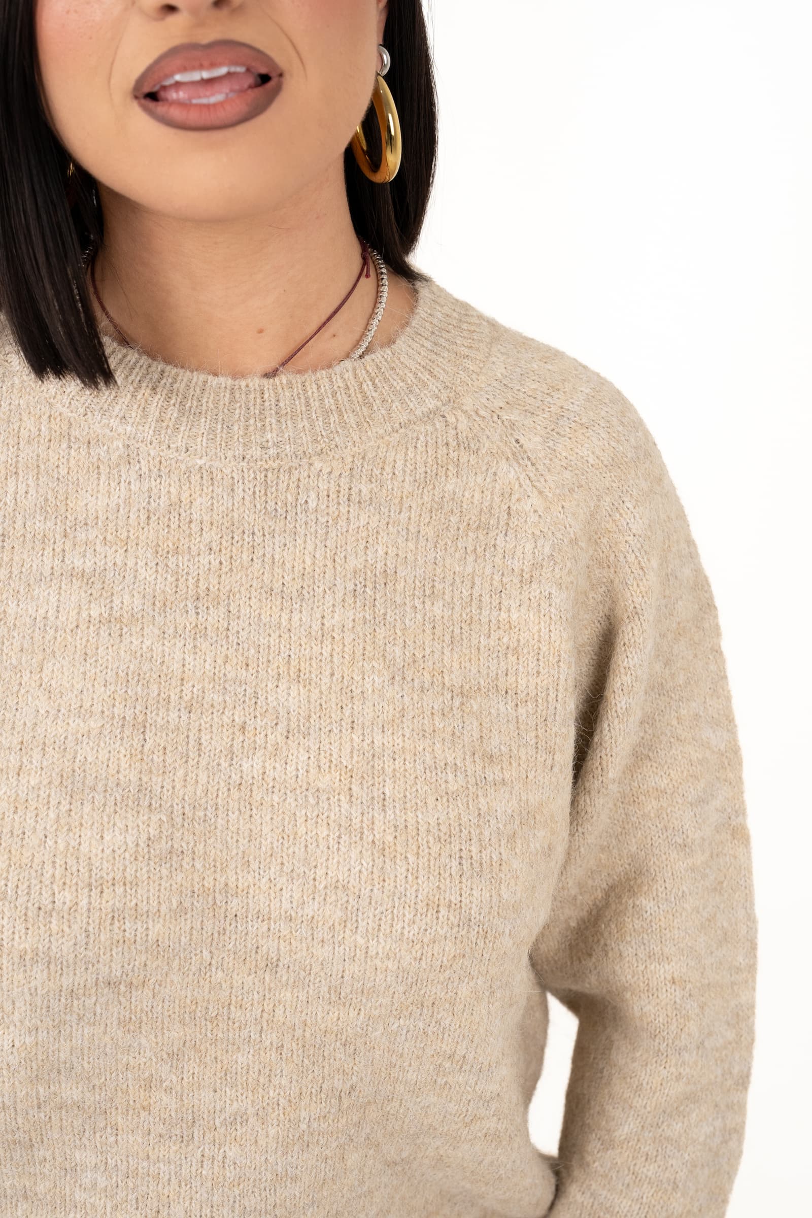 MAGLIONE LIZA TORTORA IN MAGLIA SOFFICE TAGLIA UNICA