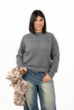MAGLIONE LIZA GRIGIO IN MAGLIA SOFFICE TAGLIA UNICA