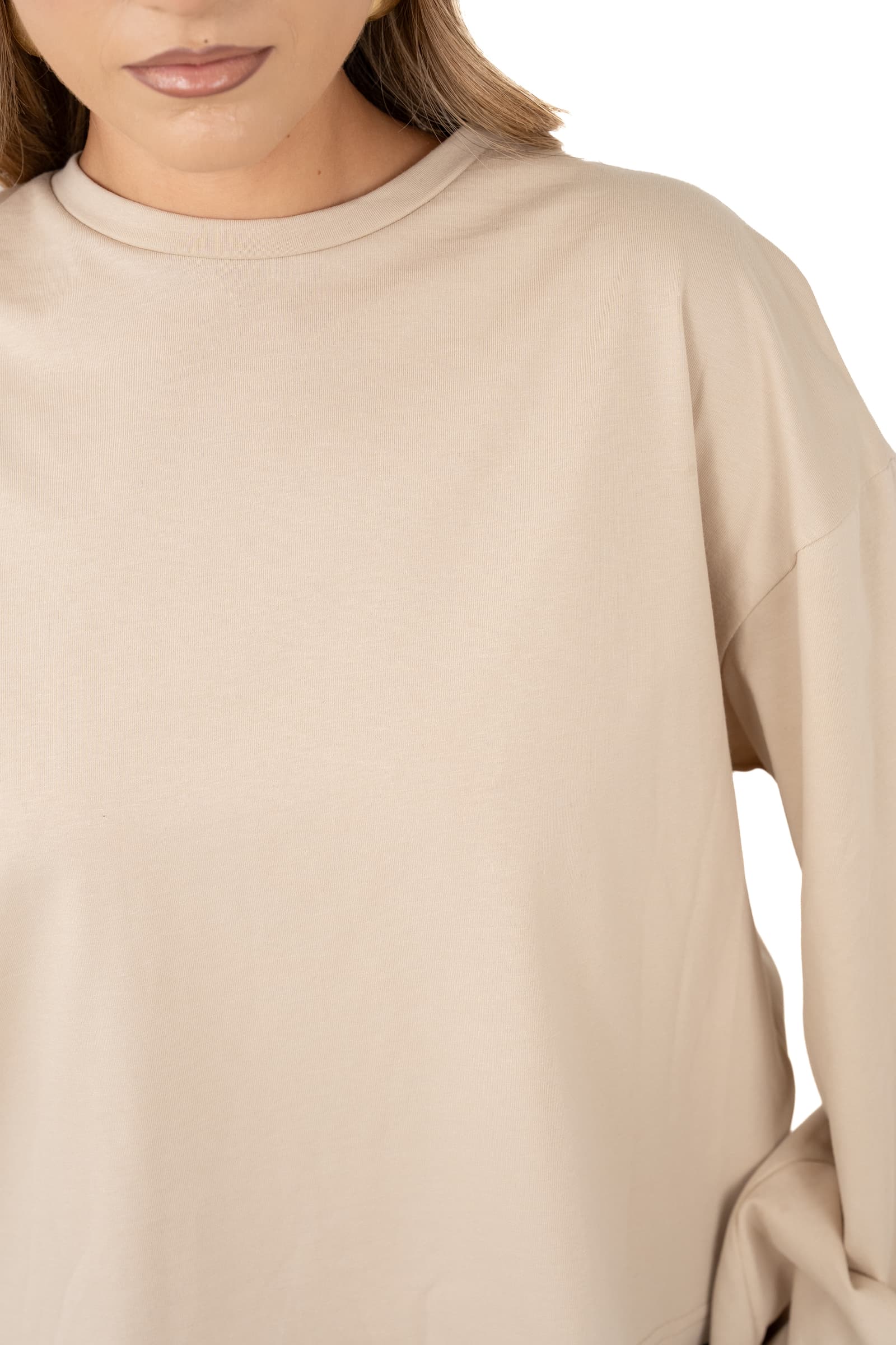 MAGLIA TATE PANNA OVERSIZE CON MANICHE AMPIE JUST WEST TAGLIA UNICA