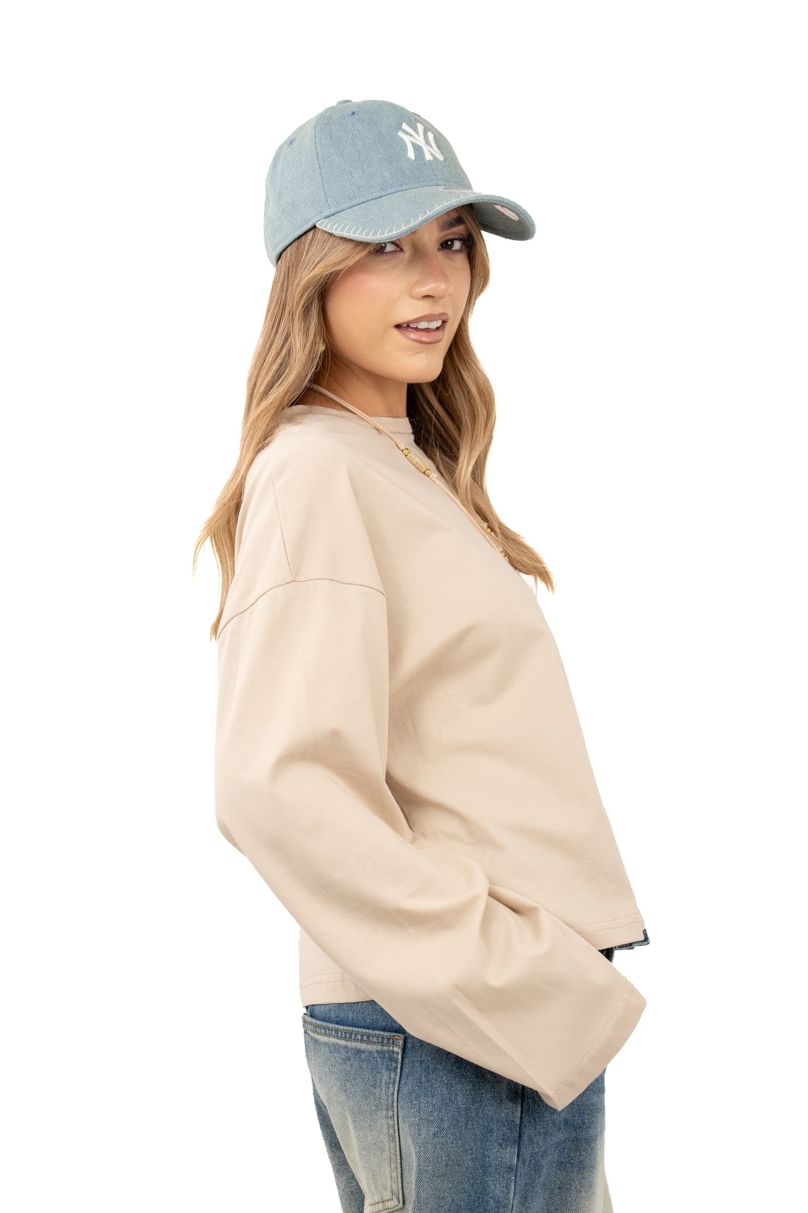 MAGLIA TATE PANNA OVERSIZE CON MANICHE AMPIE JUST WEST TAGLIA UNICA