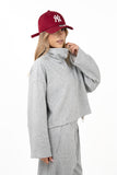 TUTA HAZEL GRIGIO MELANGE FELPA E PANTALONI