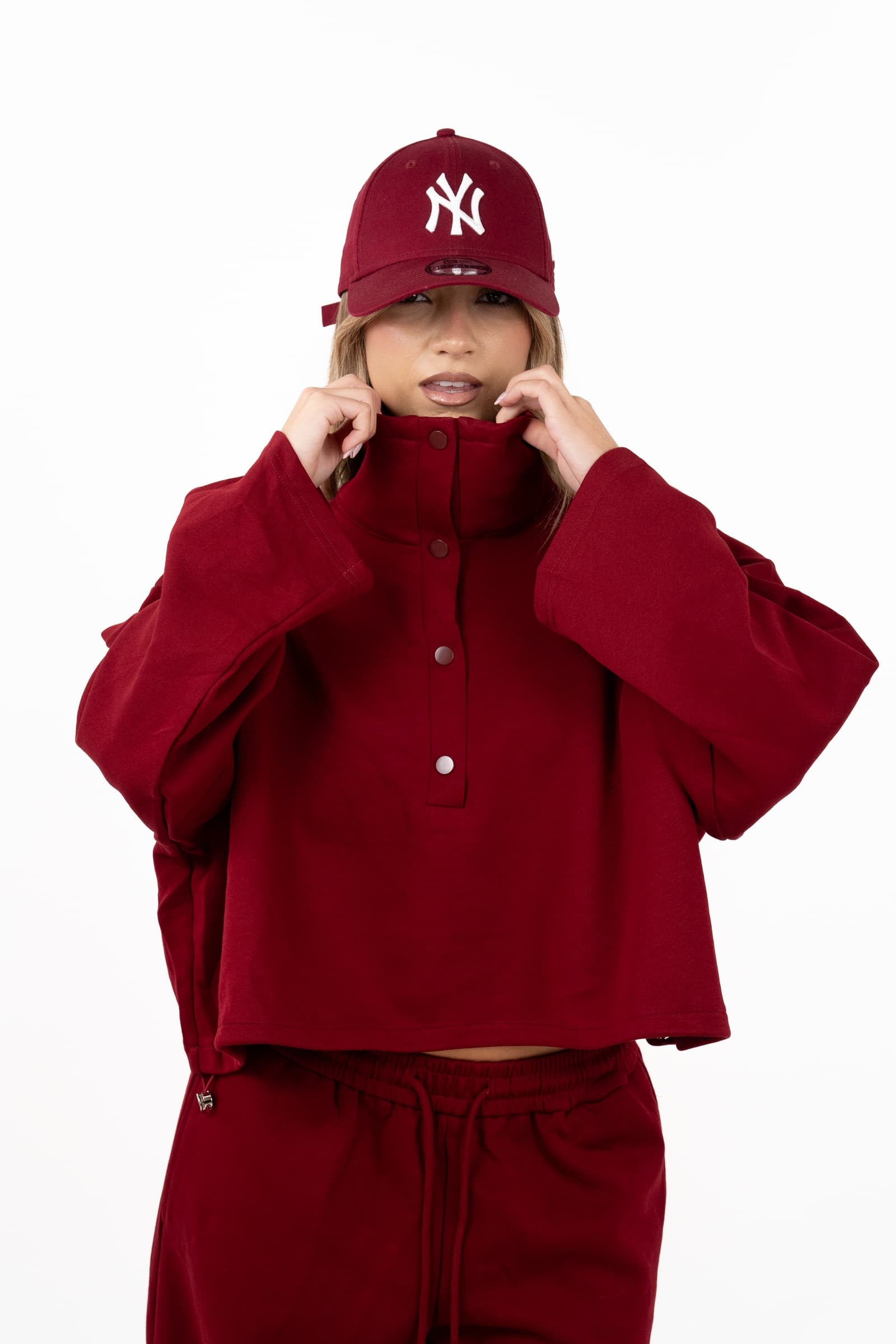 TUTA HAZEL BORDEAUX FELPA E PANTALONI