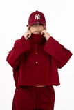 TUTA HAZEL BORDEAUX FELPA E PANTALONI