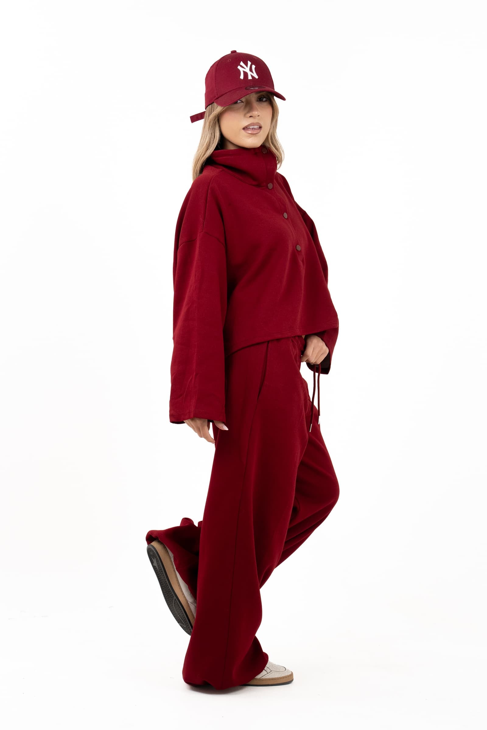 TUTA HAZEL BORDEAUX FELPA E PANTALONI