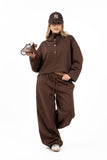 TUTA HAZEL MARRONE FELPA E PANTALONI