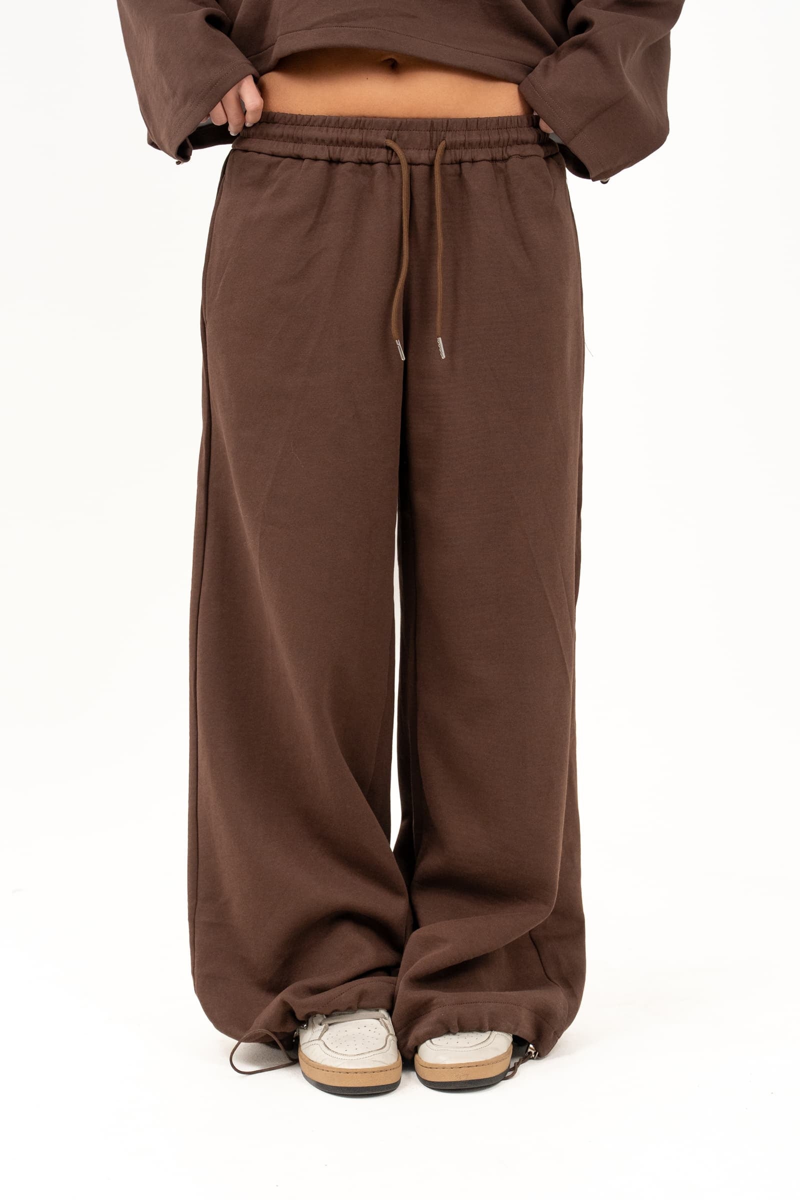 TUTA HAZEL MARRONE FELPA E PANTALONI
