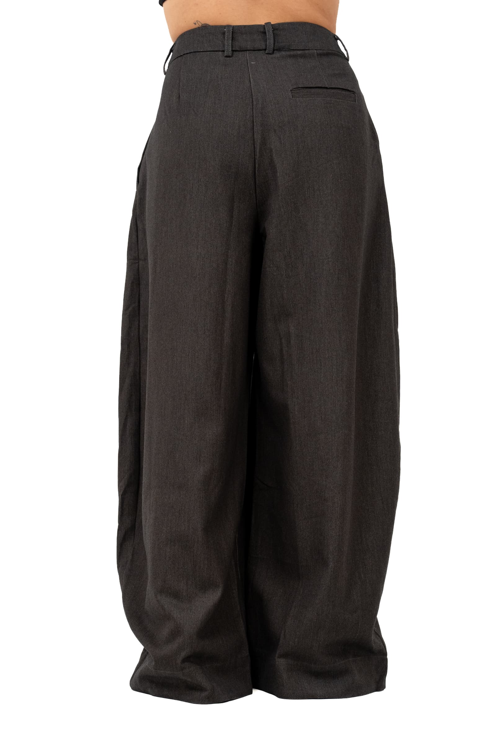 PANTALONI CECILIA GREY BALLON GAMBA LARGA