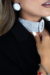 JESSICA Taileur Elegante Nero con Blazer Doppiopetto e Pantalone a zampa