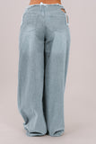JEANS RHIANNA PALAZZO BLUE CLARE CON STELLA IN STRASS