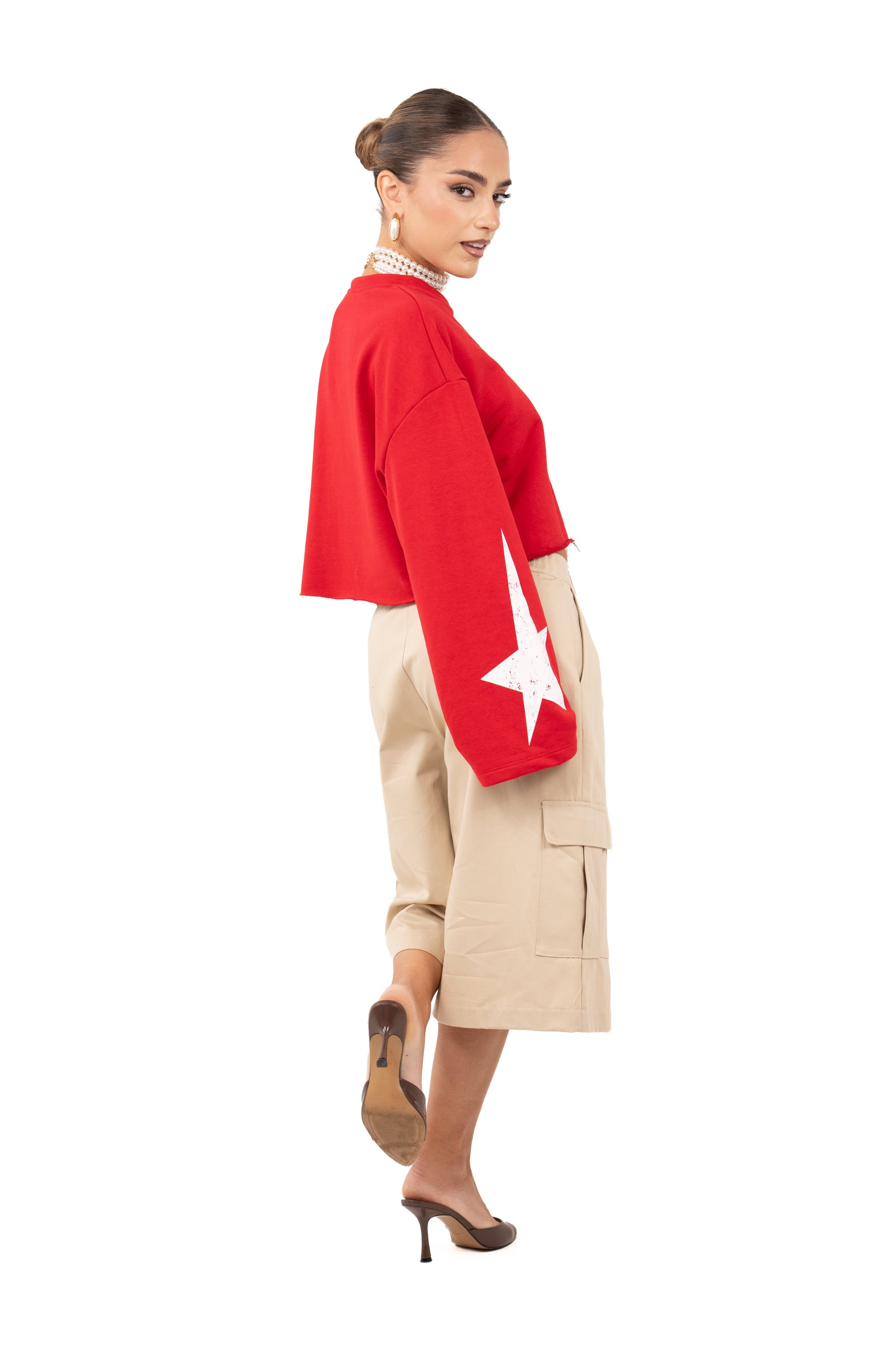 BERMUDA MIRAGE CARGO BEIGE CON TASCHE JUSTWEST TAGLIA UNICA
