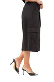 BERMUDA MIRAGE CARGO NERA CON TASCHE JUSTWEST TAGLIA UNICA