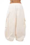 PANTALONE COMET CARGO PANNA JUSTWEST TAGLIA UNICA