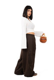 MAGLIA QUINN BIANCA SCOLLO A V JUSTWEST TAGLIA UNICA