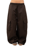 PANTALONE COMET CARGO MARRONE JUSTWEST TAGLIA UNICA