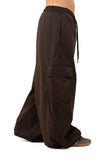 PANTALONE COMET CARGO MARRONE JUSTWEST TAGLIA UNICA