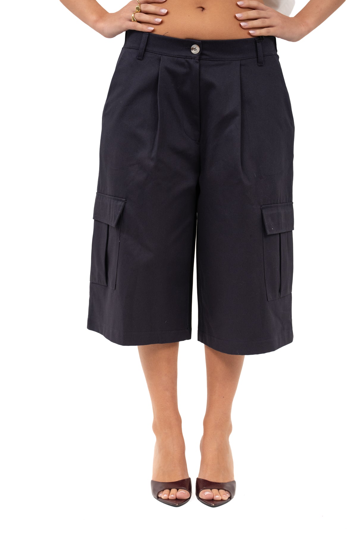 BERMUDA MIRAGE CARGO BLU CON TASCHE JUSTWEST TAGLIA UNICA