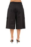BERMUDA MIRAGE CARGO NERA CON TASCHE JUSTWEST TAGLIA UNICA